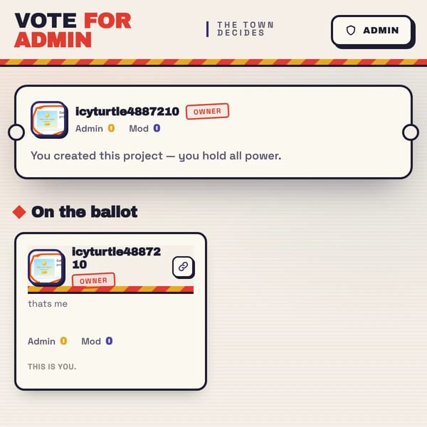 Vote To get MOd