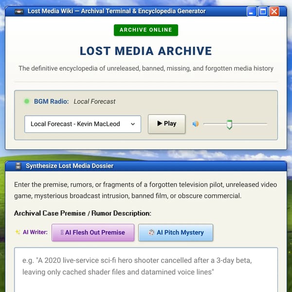 Lost Media Generator remastered