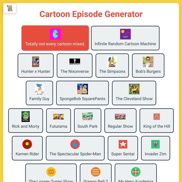 Cartoon Episode Generator
