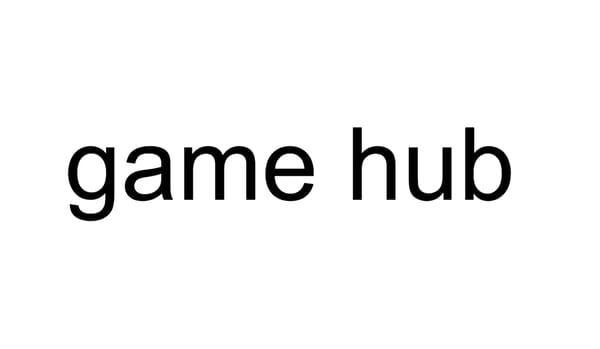 game hub (profile page game)