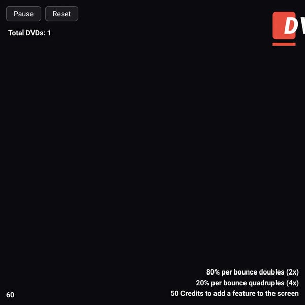 DVD but every bounce multiplies