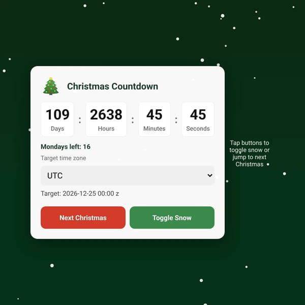 Christmas Timer