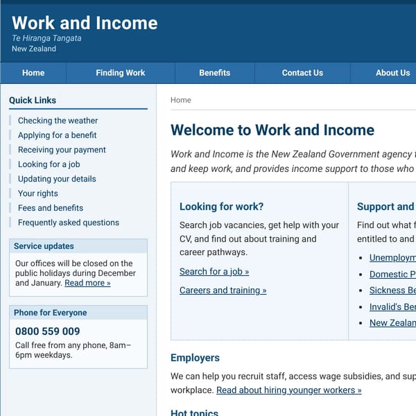 Work and Income