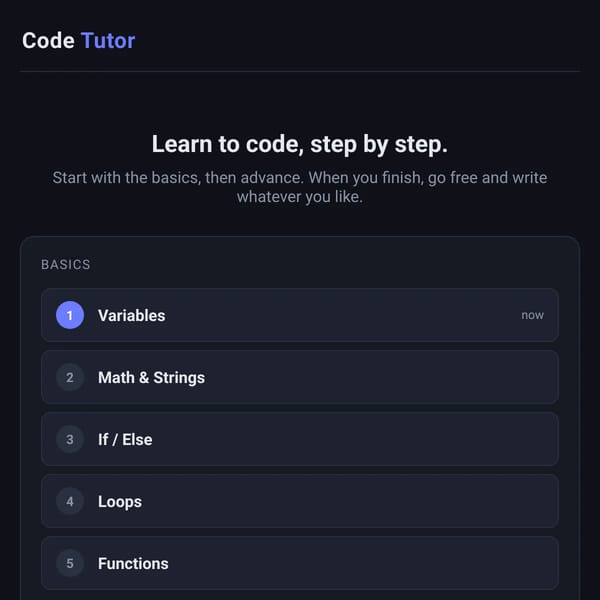 Code Tutor V1