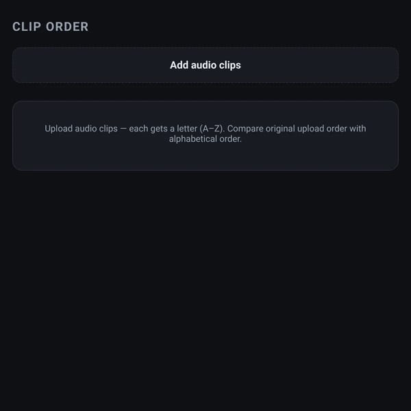 Clip Order