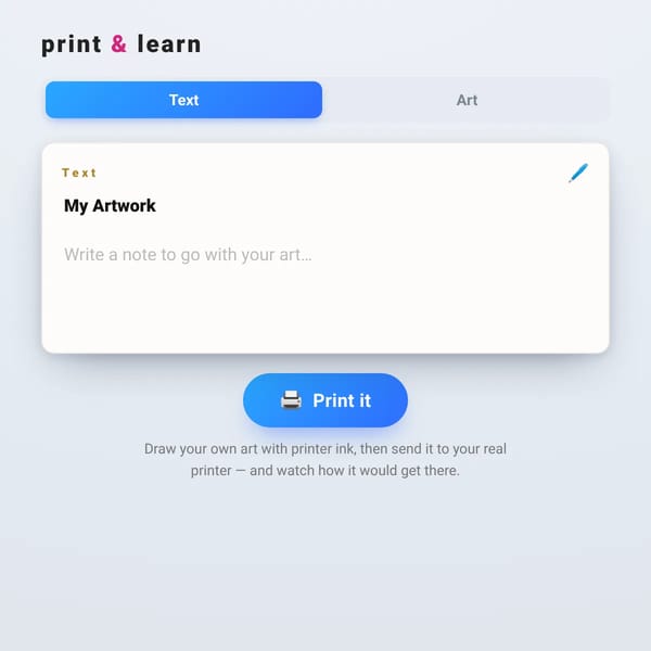 Print & Learn