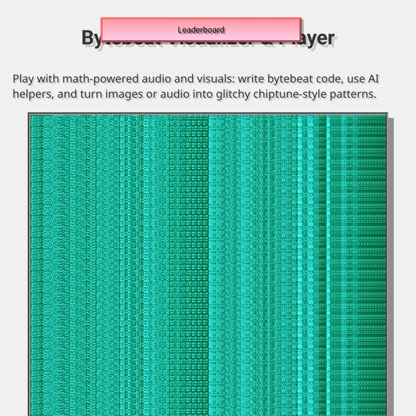 Bytebeat Visualizer & Player