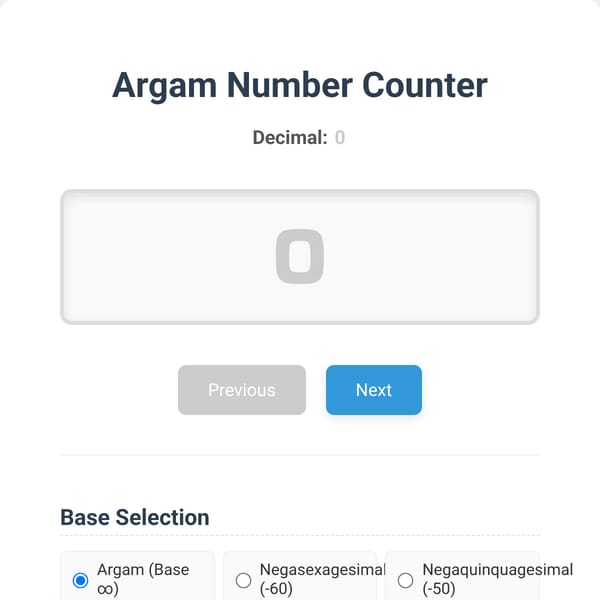 Argam Number Counter