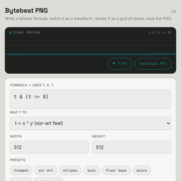 Bytebeat>png!