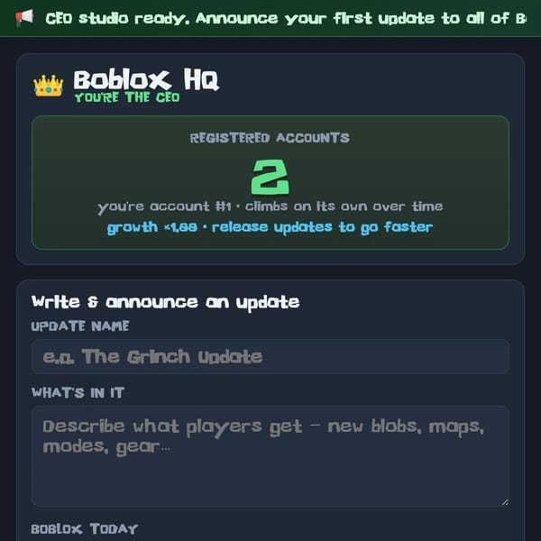 Boblox Update Center