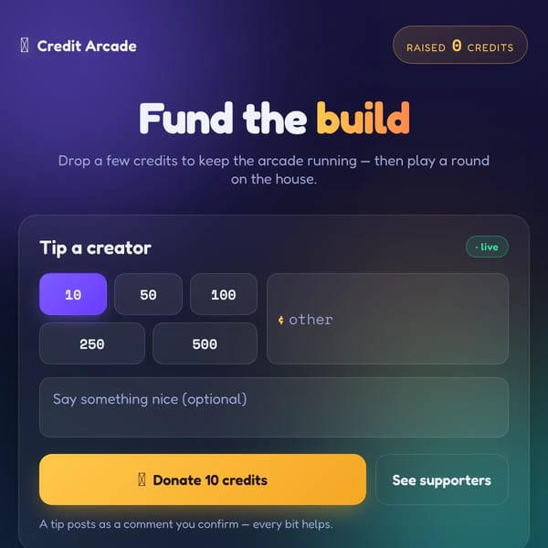 credits tip because im lowk broke