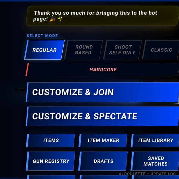 Characters Play Russian Roulette [HARDCORE GAMEMODE]