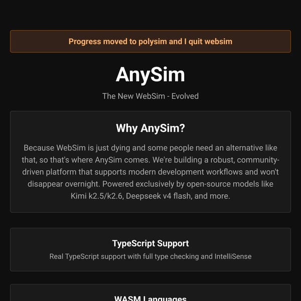 AnySim teaser