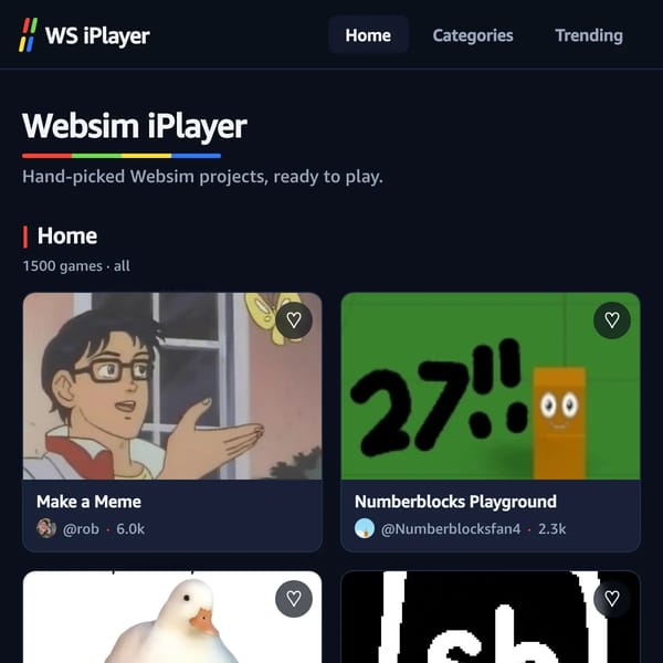 Websim iPlayer