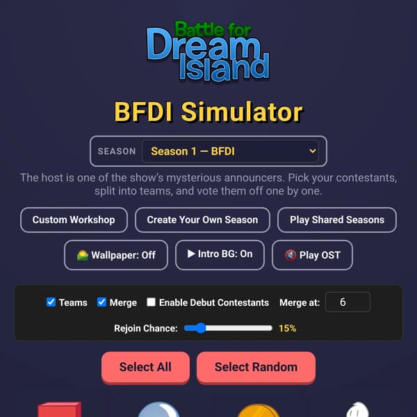 BFDI Sim