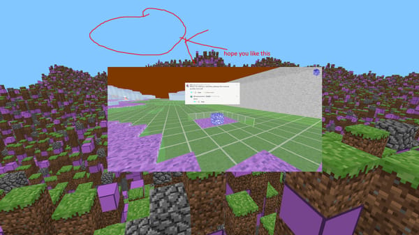 This Minecraft but i add the exact opposite of ur comment