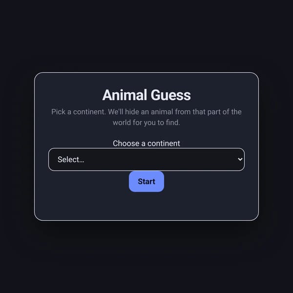 Animal Guess