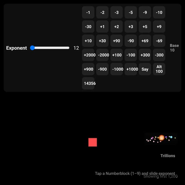 Numberblocks Exponent Simulator