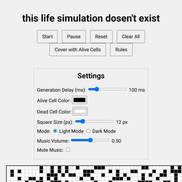 this life simulation dosen't exist