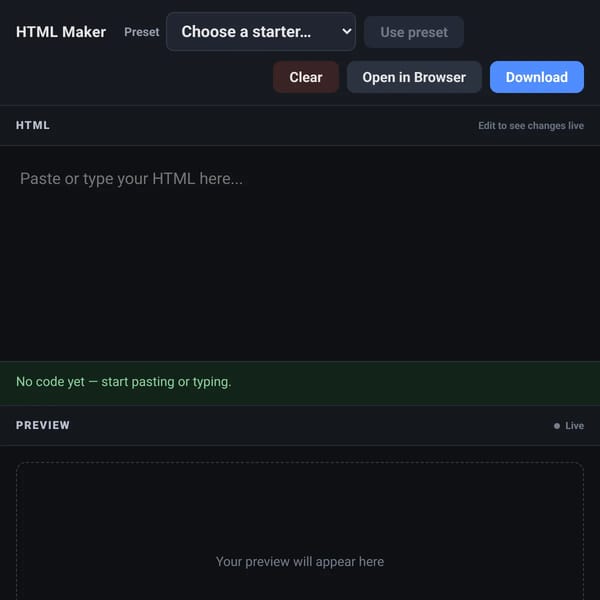 HTML Maker