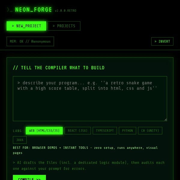 Neon Forge
