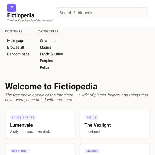 Fictiopedia