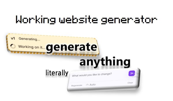 [pls tip :(] generate anything with AI