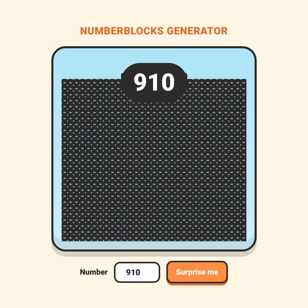 Numberblocks Generator