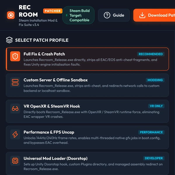 Rec Room Patcher (not finished)