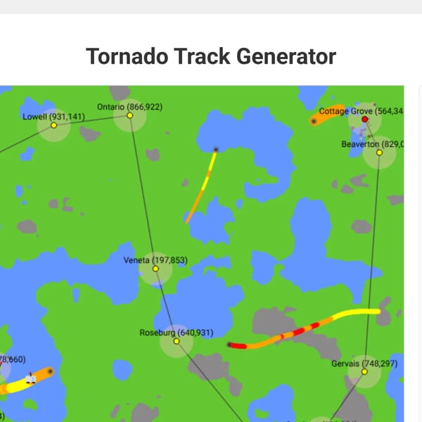 Tornado Track Generator