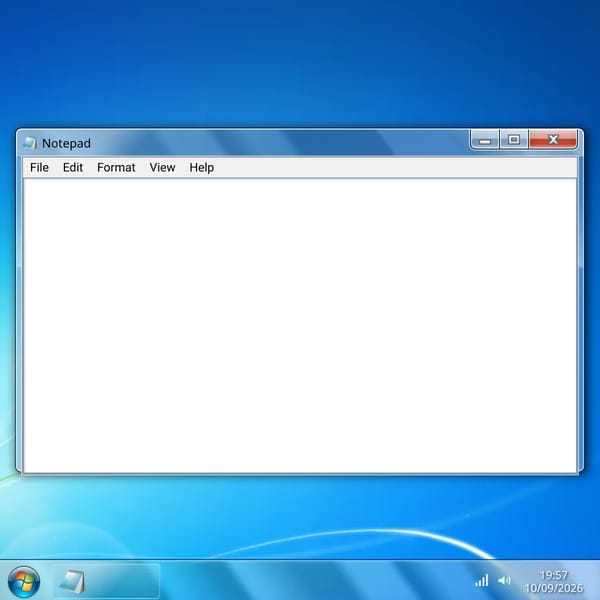 Windows 7 Notepad