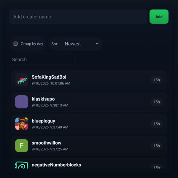 Creators Log