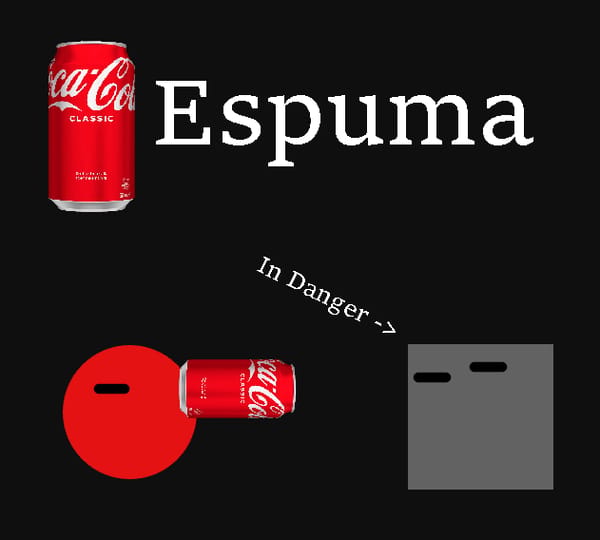 coca cola espuma