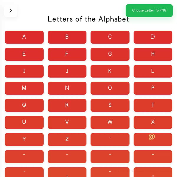 Letters of the Alphabet