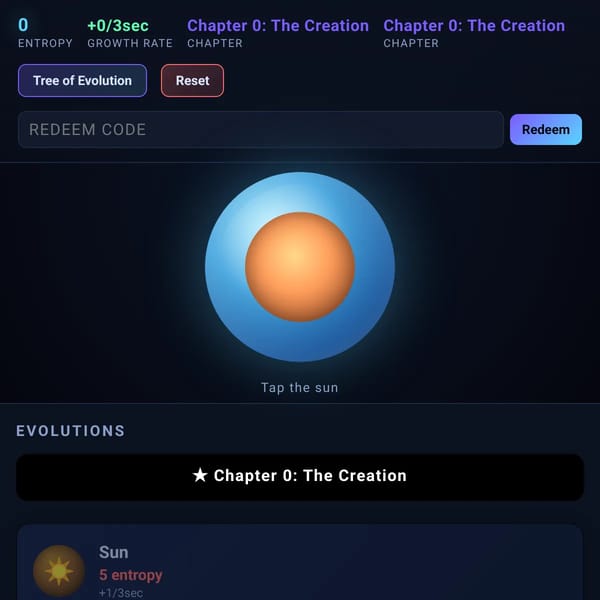 Cells to Singularity in WebSim