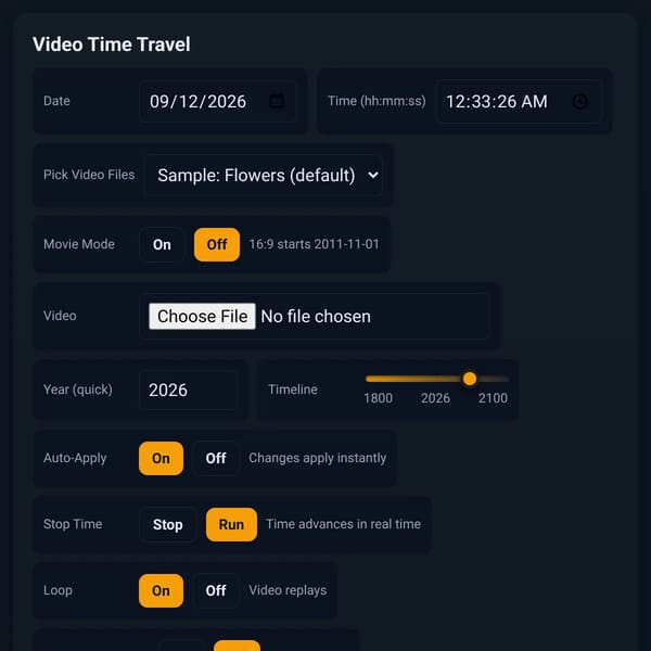 Video Time Travel