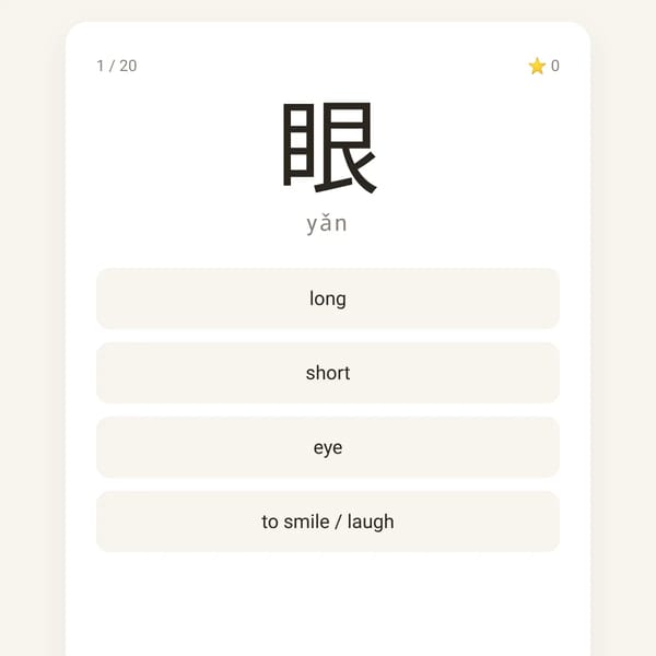 汉字问答 (The Chinese Quiz)