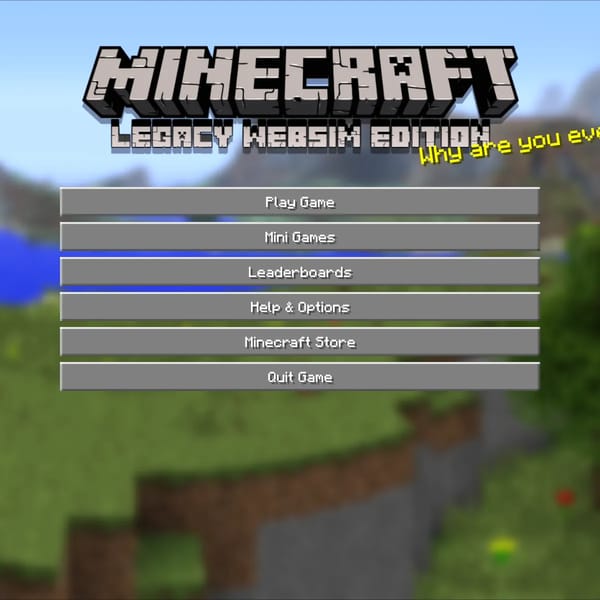 Minecraft : Legacy Websim Edition (Draft)