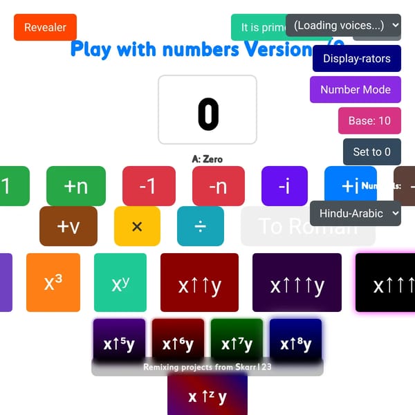 Play with Number V√2
