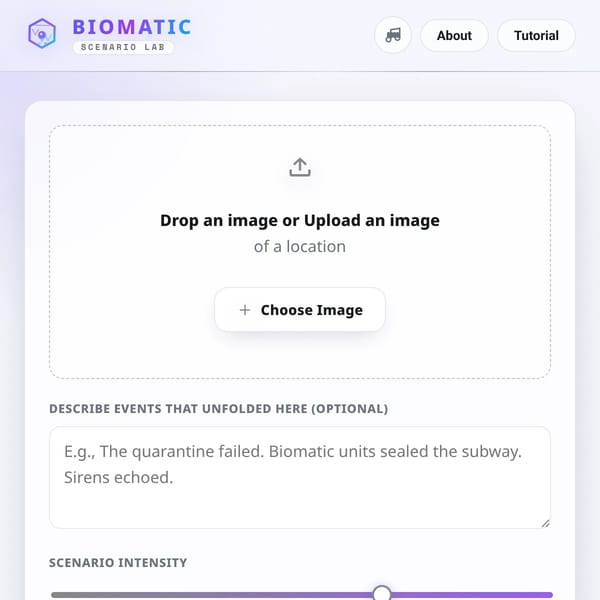 Biomatic // Natural Disaster Scenario Visualizer