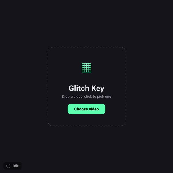 Video glitcher (with greenscreen)