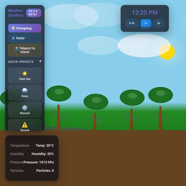 Weather Sandbox 2D
