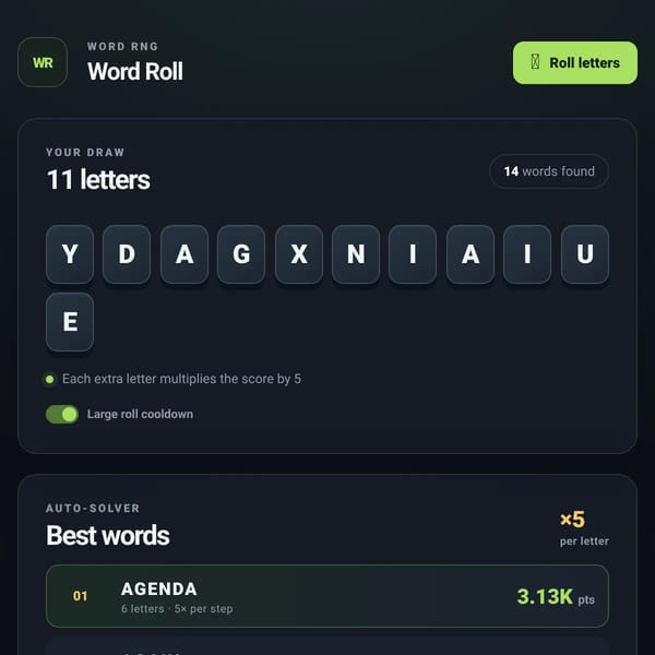 WordRNG