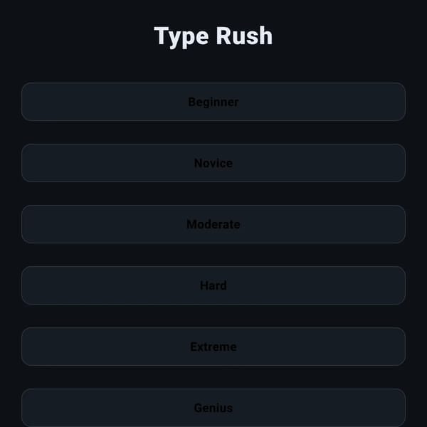 type rush