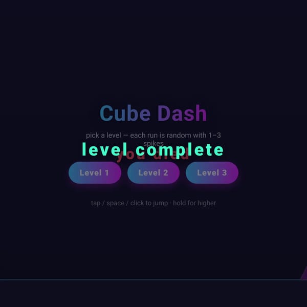 Cube Dash