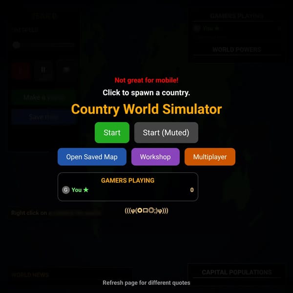 Country World Simulator