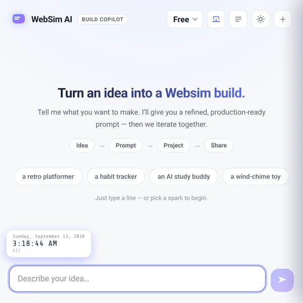WebSim AI