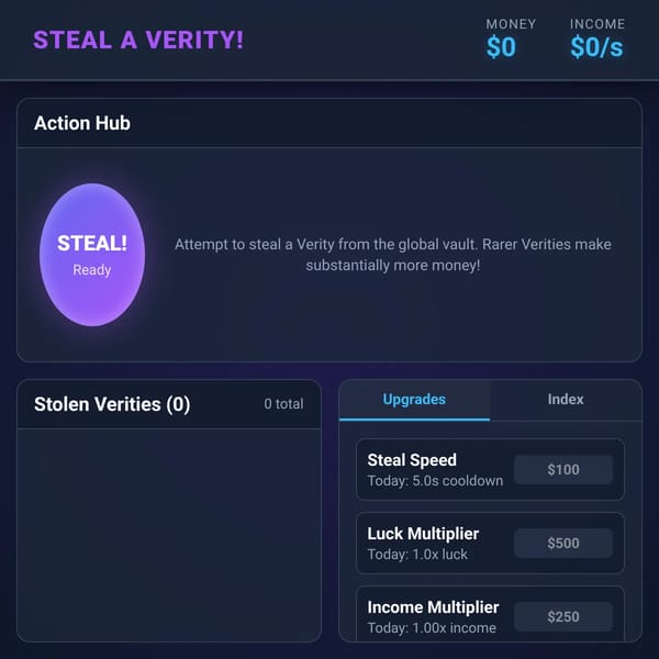 Steal a Verity!