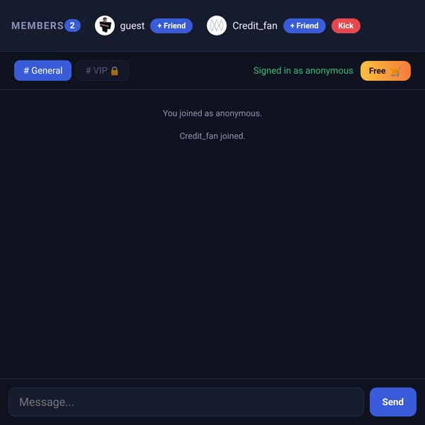 WEBSIM MULTIPLAYER CHAT