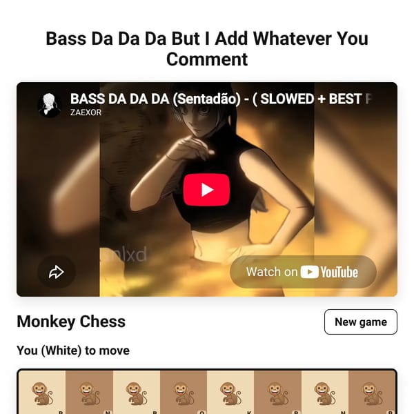 Bass Da Da Da But I Add Whatever You Comment